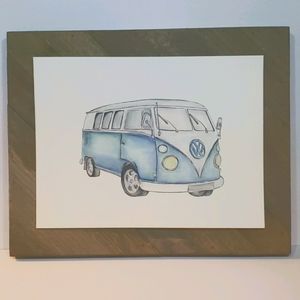 9 x 12 Volkswagen Bus Painting